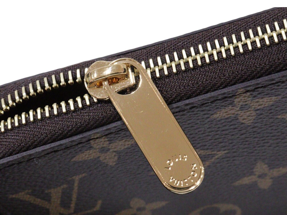 LOUIS VUITTON Zippy Wallet Monogram Brown Long Round Zipper
